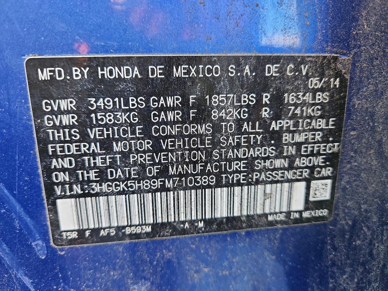 2015 Honda Fit ex