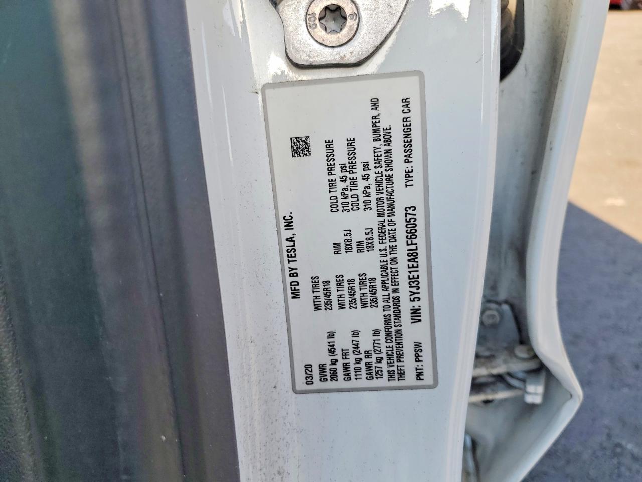 2020 Tesla Model 3