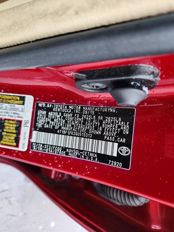 2016 Toyota Camry le
