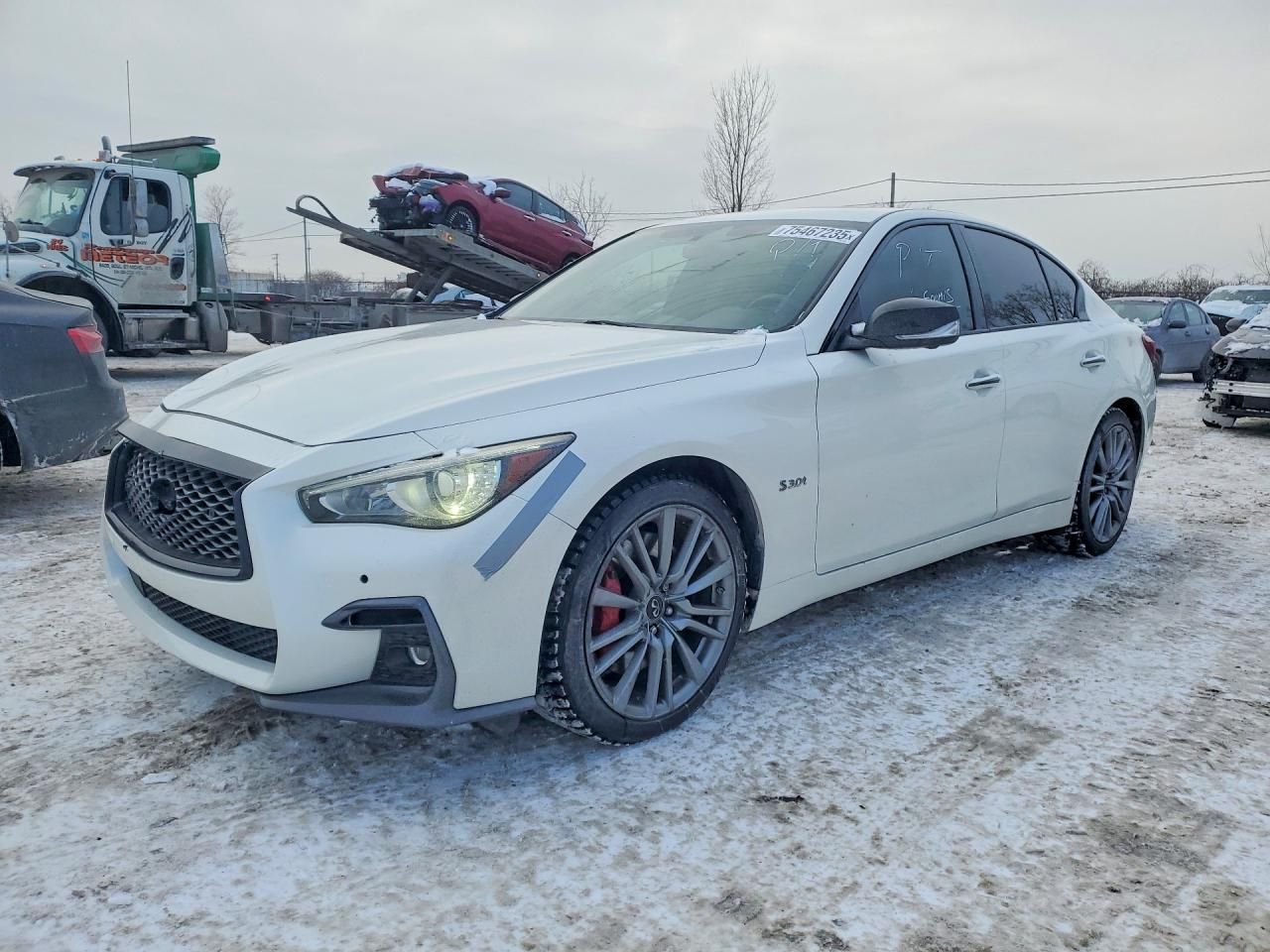 2018 Infiniti Q50 red Sport 400