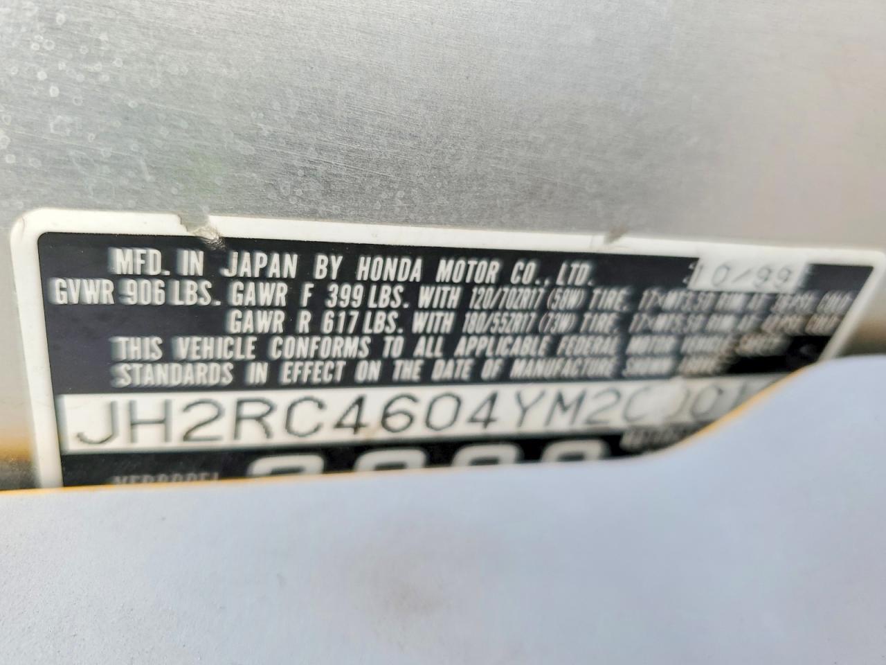 2000 Honda VFR800 F1