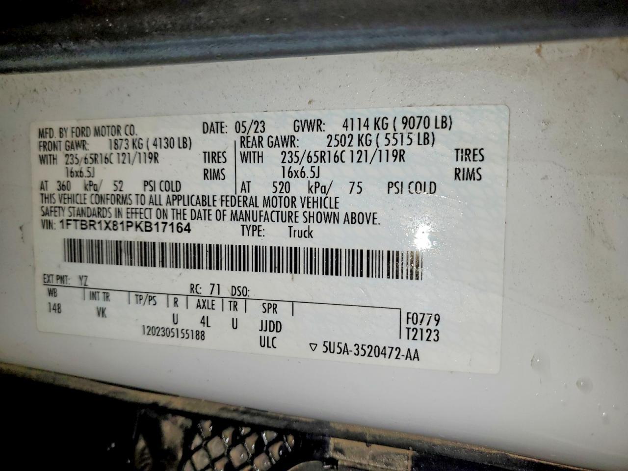 2023 Ford Transit 250 Delivery Van