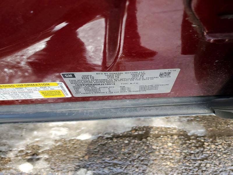 2017 Chevrolet Traverse lt