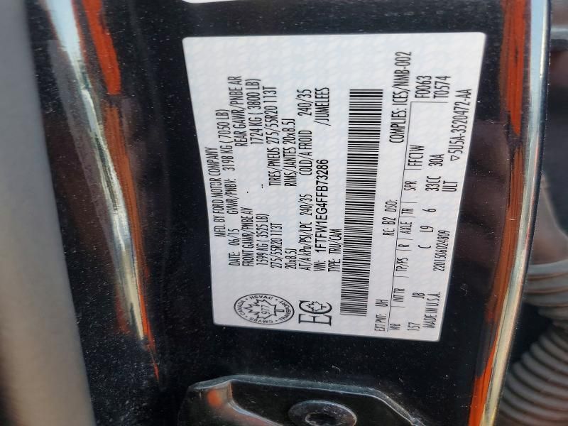 2015 Ford F150 Supercrew