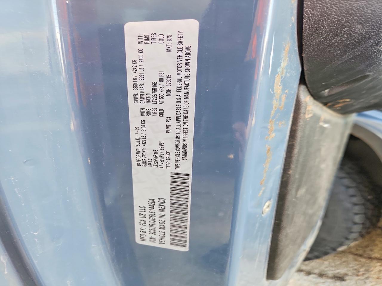 2020 Dodge Ram Promaster 3500 Delivery van