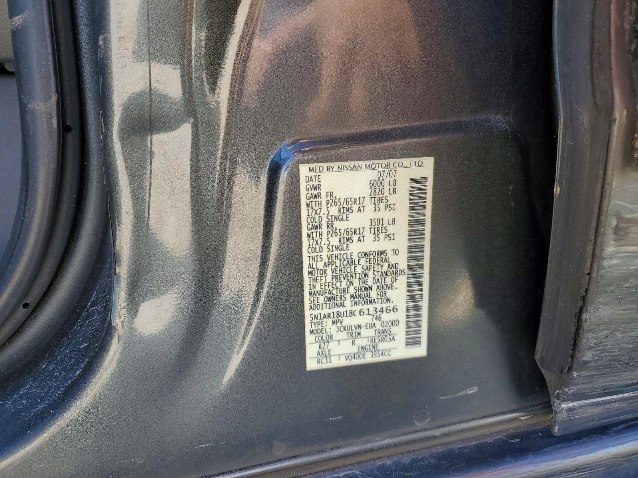 2008 Nissan Pathfinder s