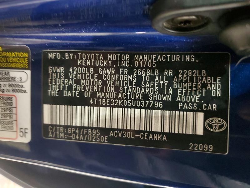 2005 Toyota Camry le