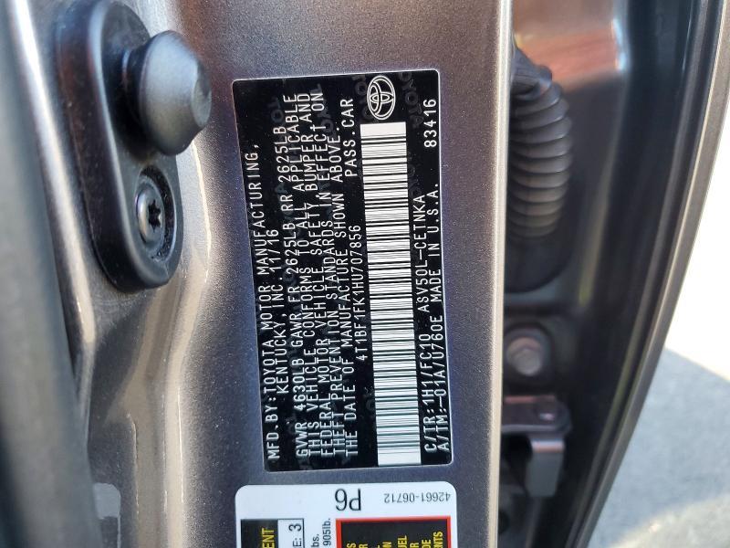 2017 Toyota Camry le