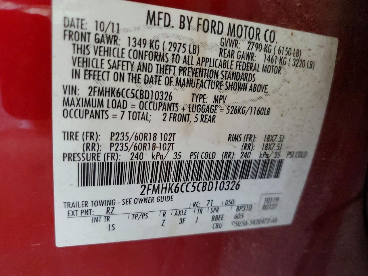2012 Ford Flex sel