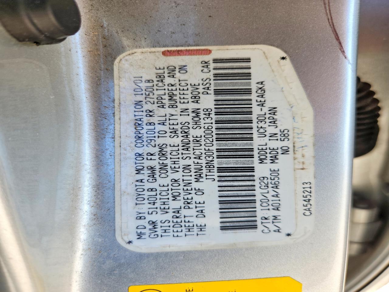 2002 Lexus Ls 430 Base