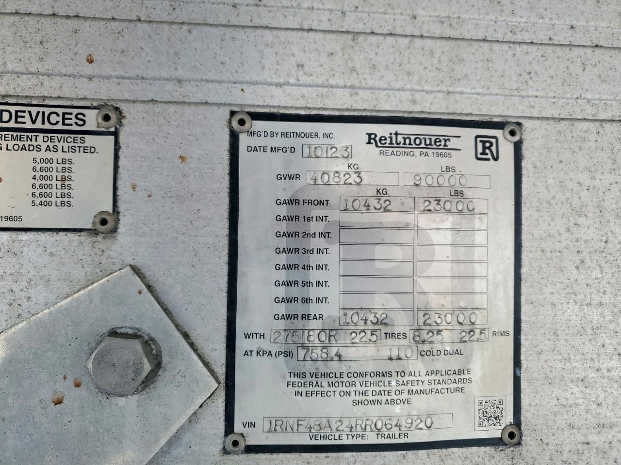 2024 Reitnouer Flatbed Trailer