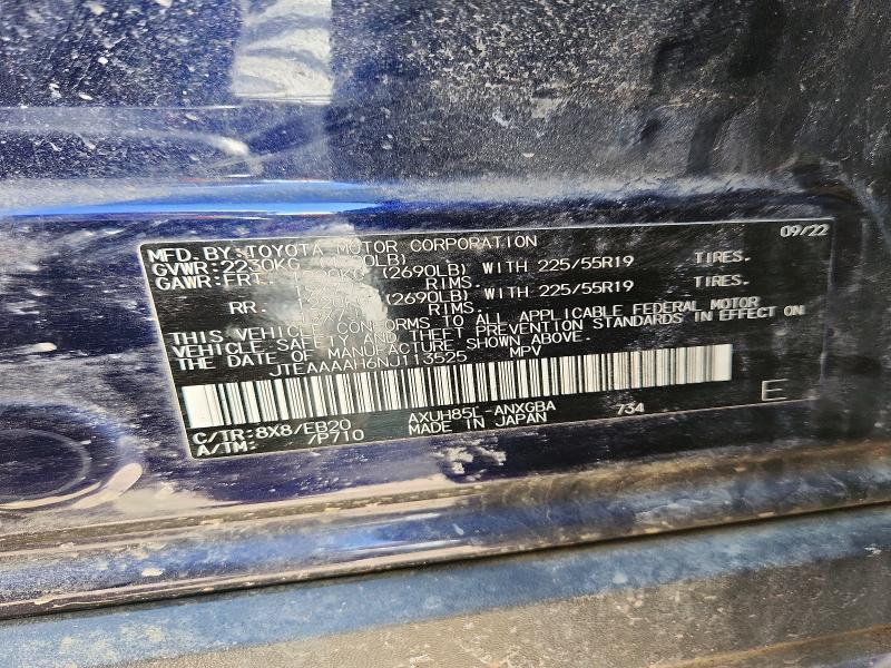 2022 Toyota Venza le