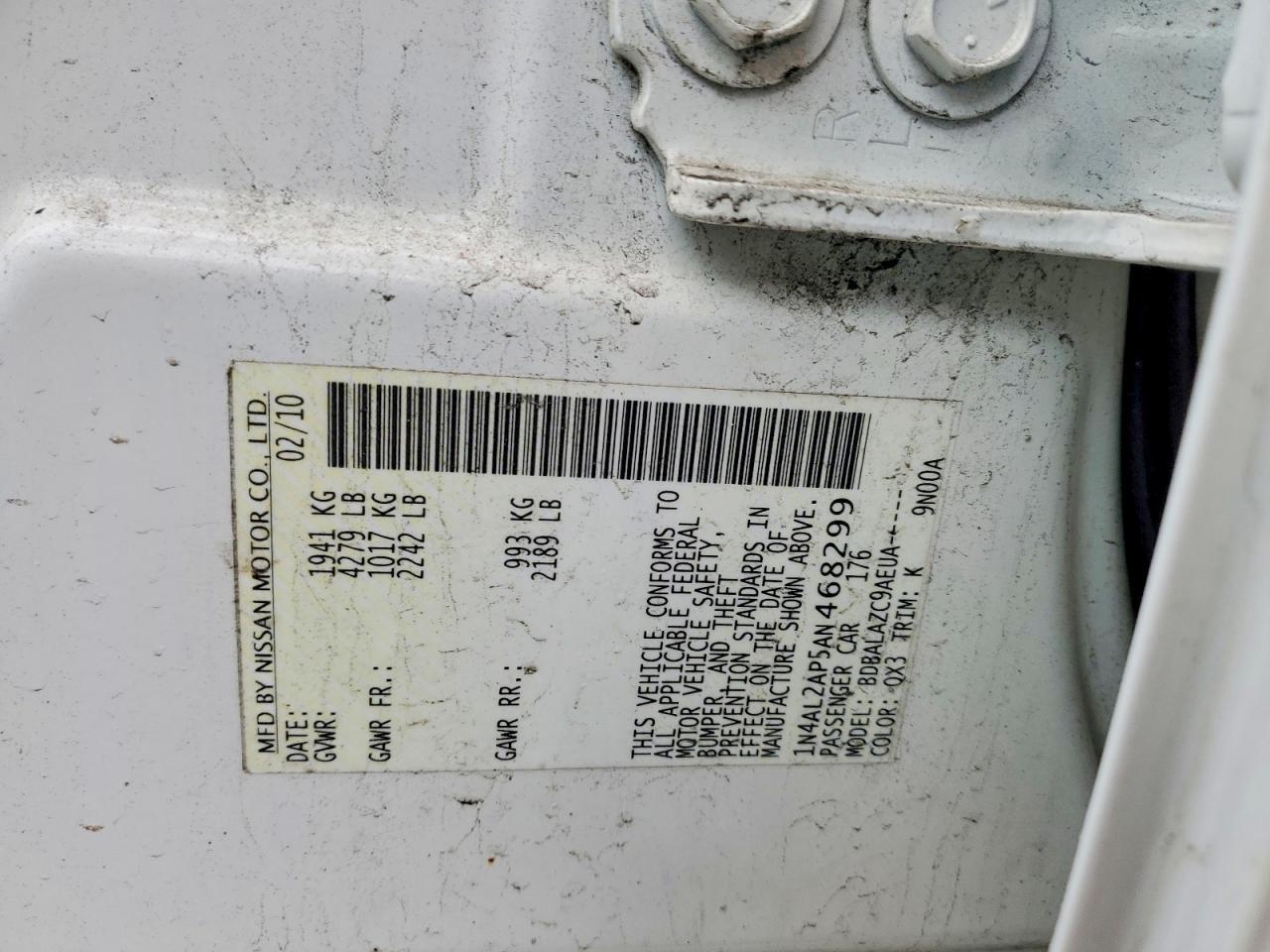 2010 Niss Altima