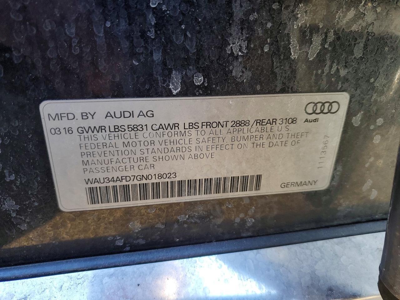2016 Audi A8 l Quattro