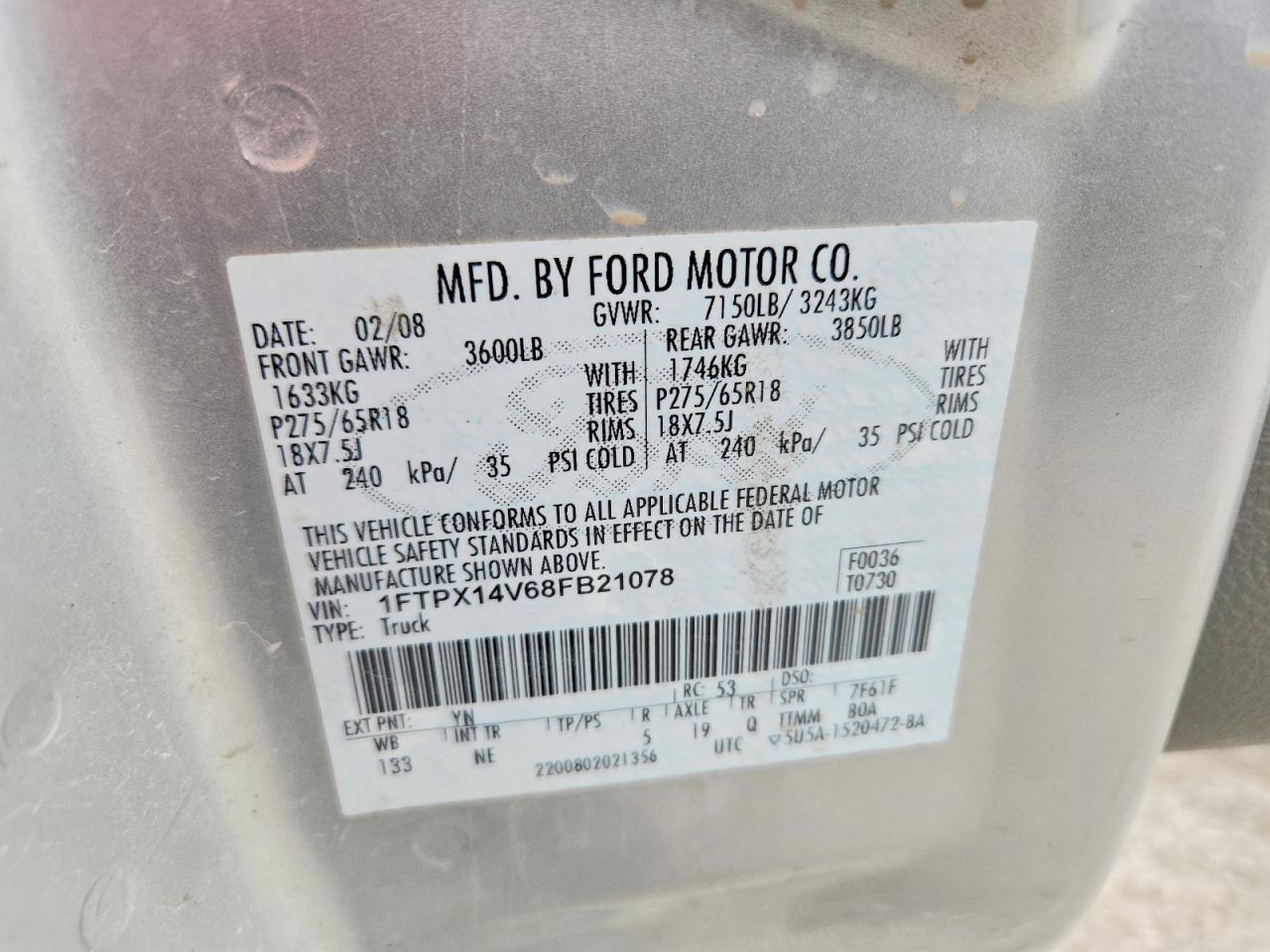 2008 Ford F150