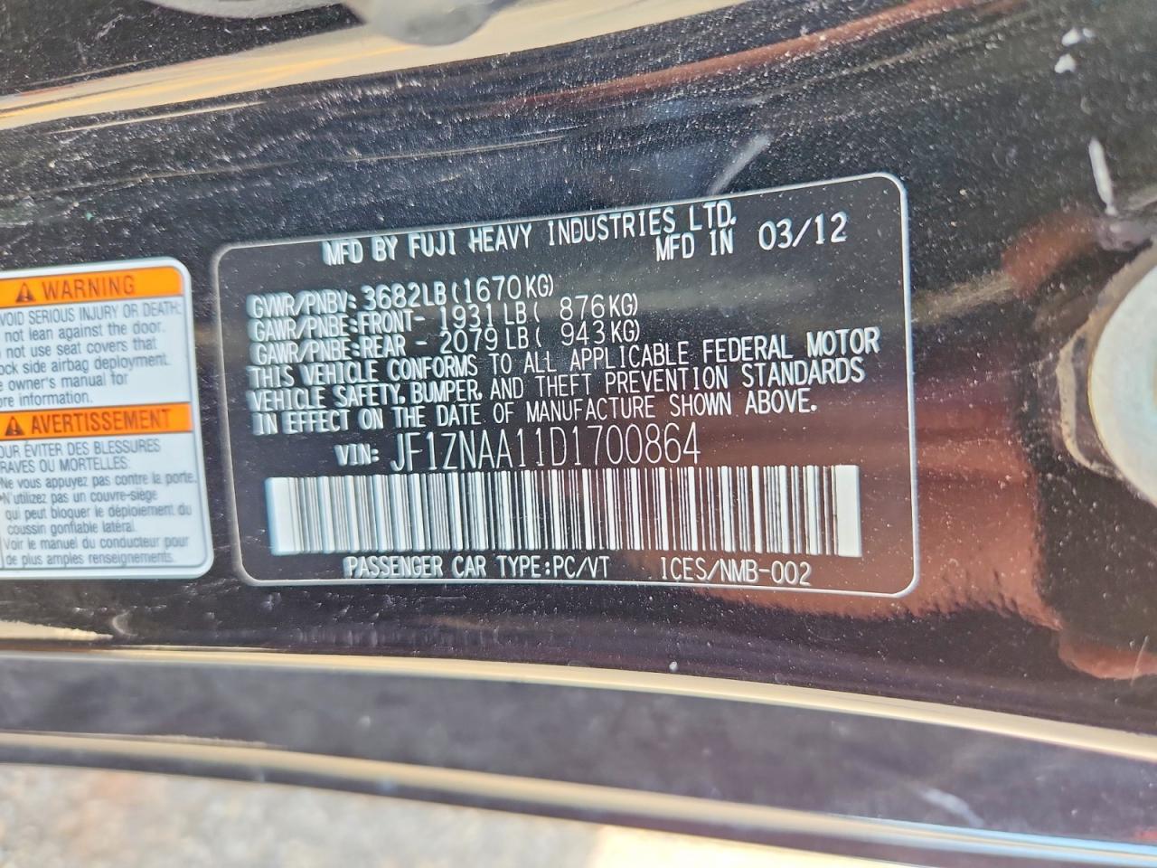 2013 Scion Fr-s Base