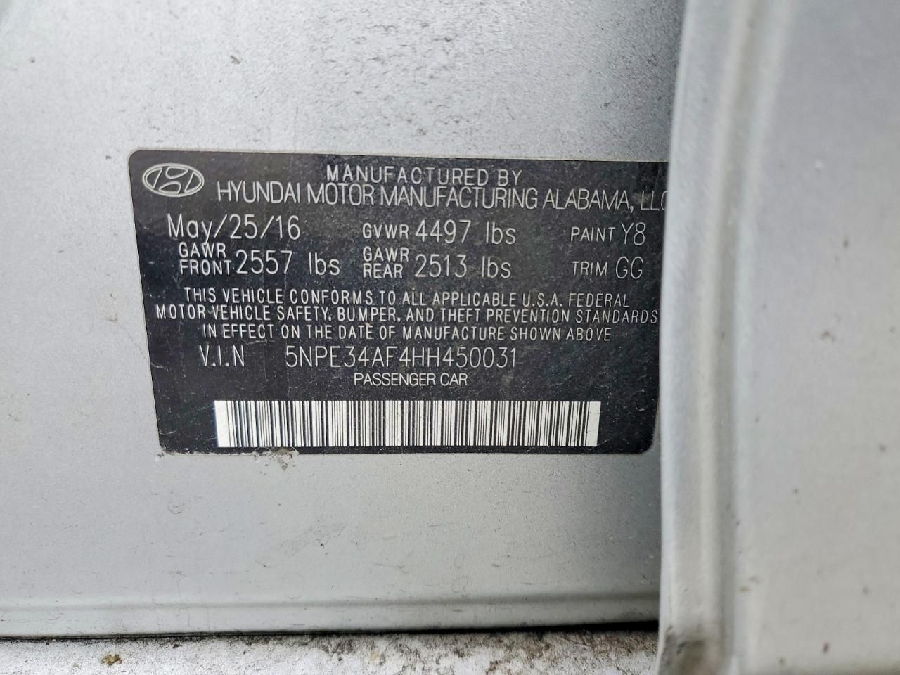 2017 Hyundai Sonata Sport