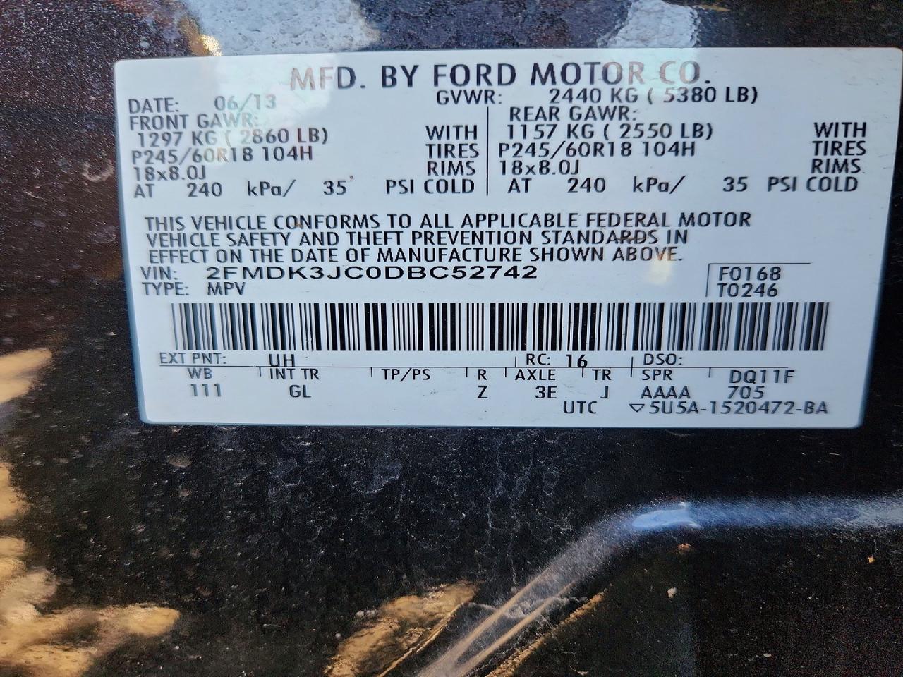 2013 Ford Edge sel