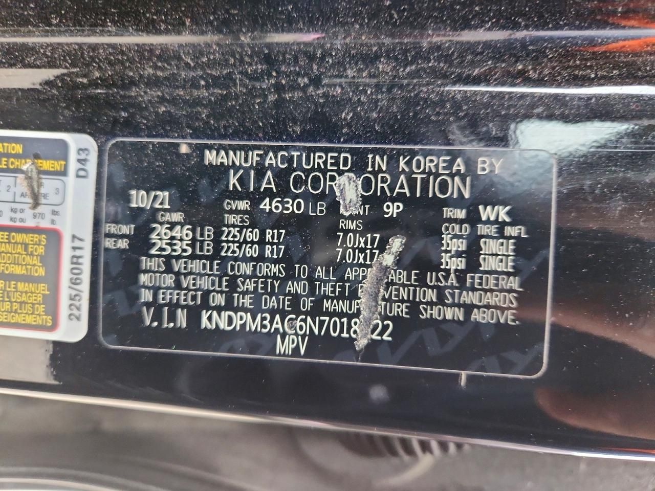 2022 KIA Sportage lx