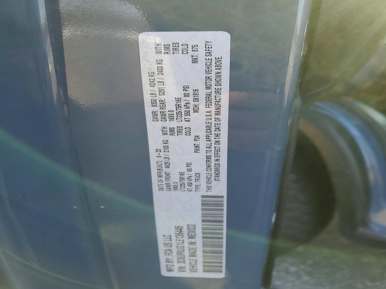 2020 Dodge RAM Promaster 3500 Delivery Van