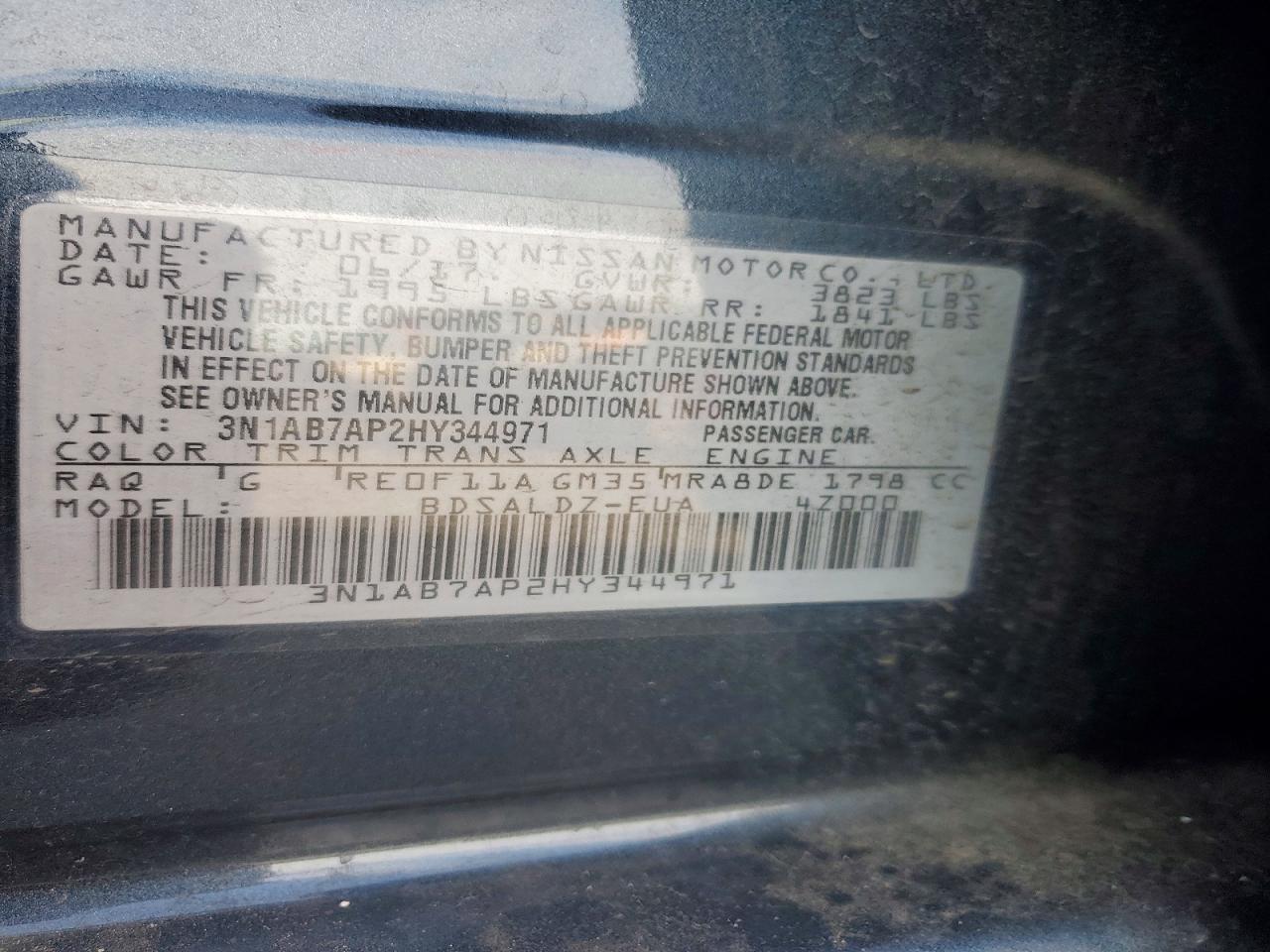 2017 Nissan Sentra s