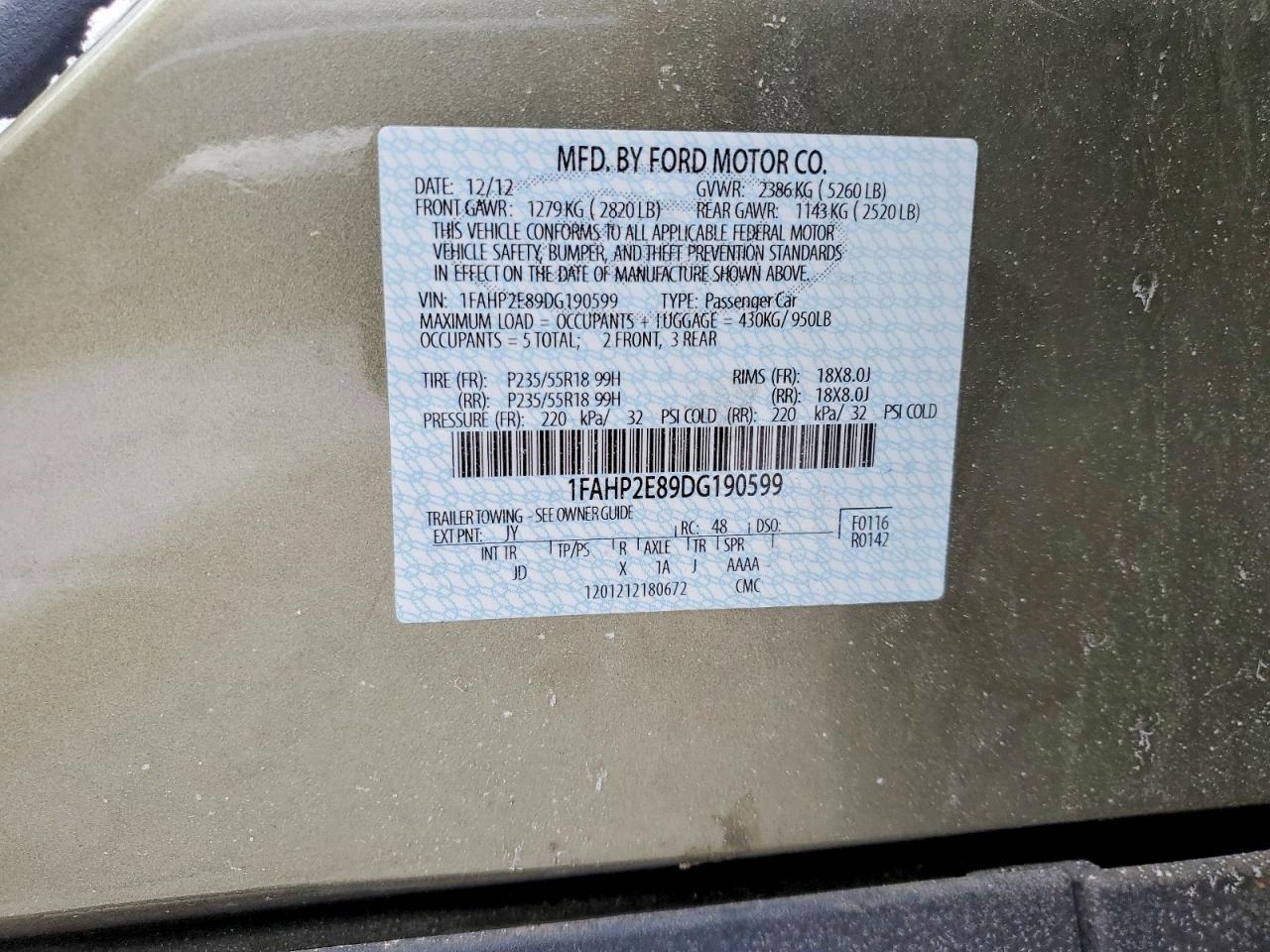 2013 Ford Taurus sel