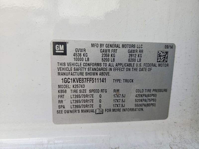 2015 Chevrolet Silverado K2500 Heavy Duty LT