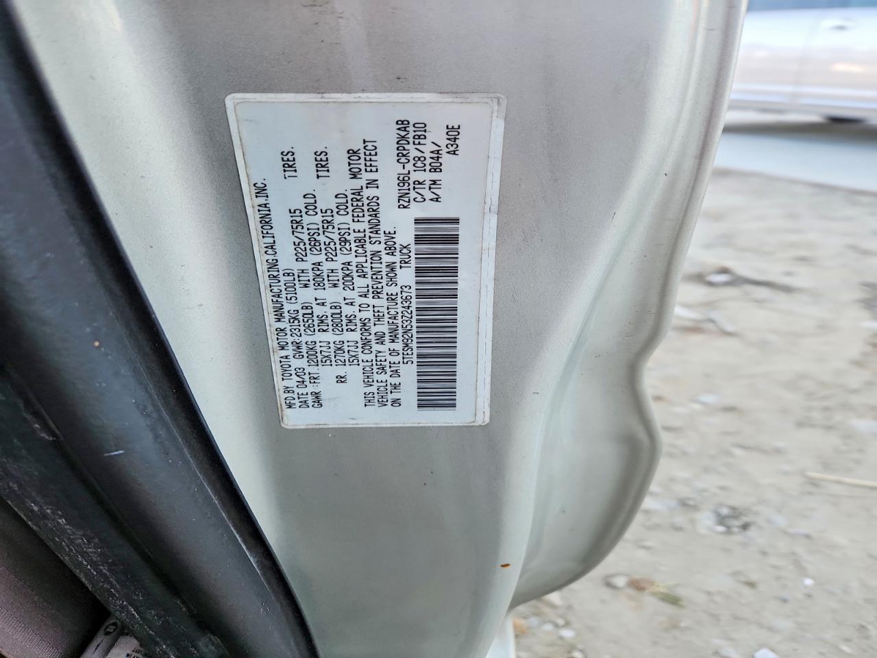 2003 Toyota Tacoma Prerunner