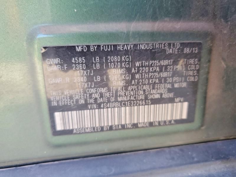 2014 Subaru Outback 2.5i Limited