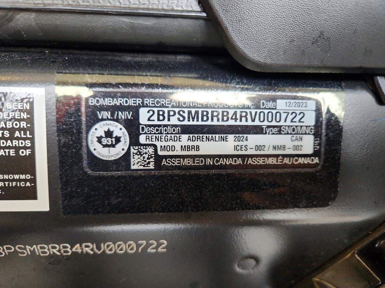 2024 Skidoo Summit X85