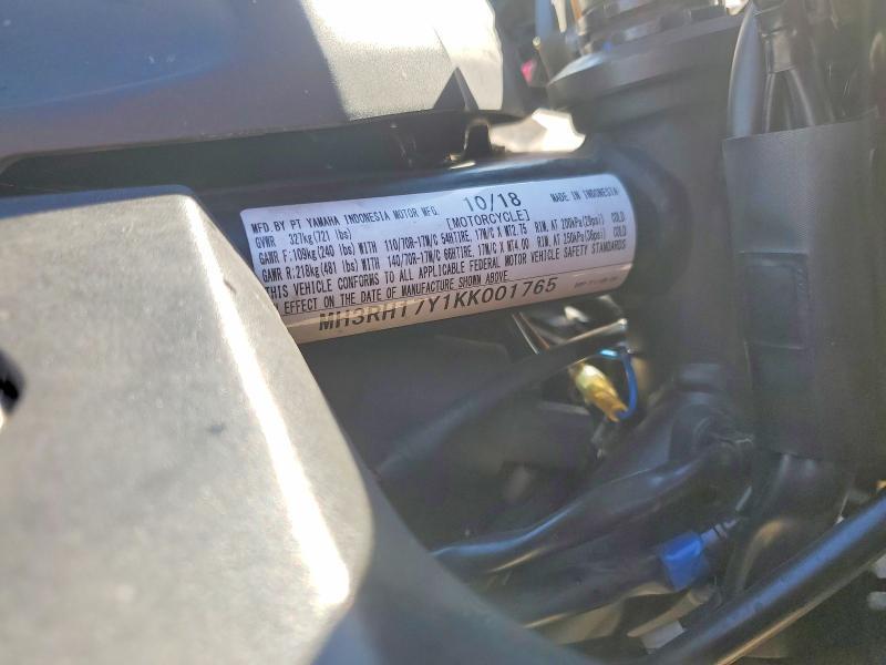 2019 Yamaha YZFR3