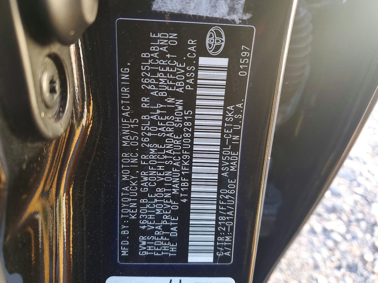 2015 Toyota Camry le
