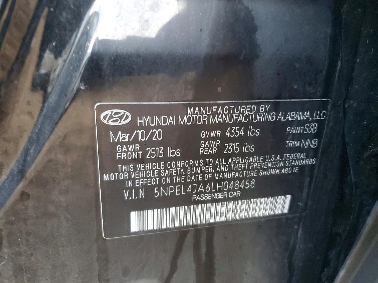 2020 Hyundai Sonata sel