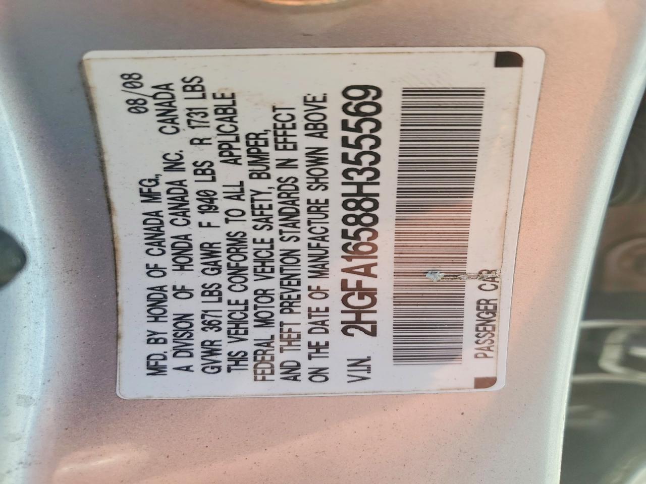 2008 Honda Civic lx
