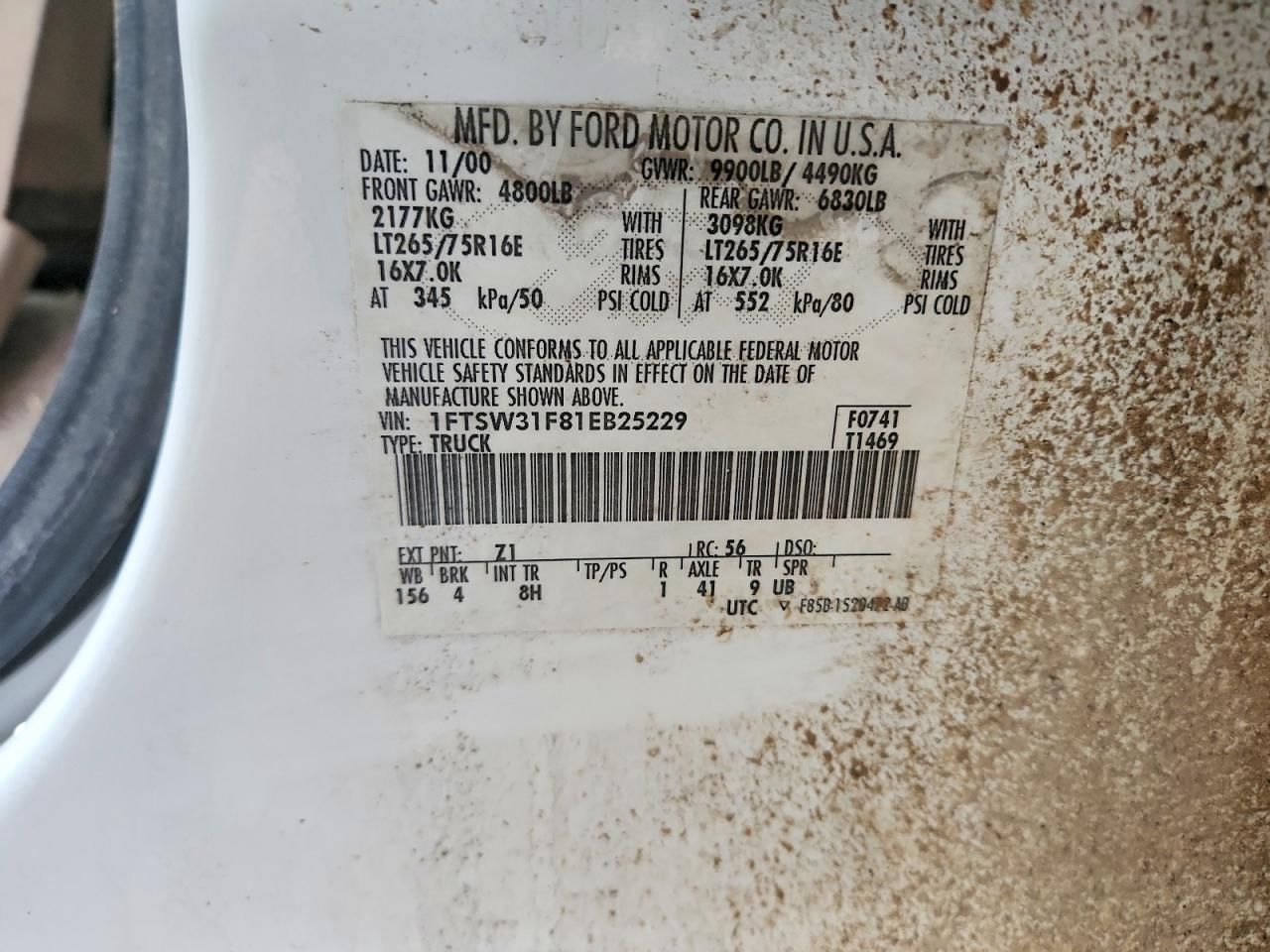 2001 Ford F350 SRW Super Duty