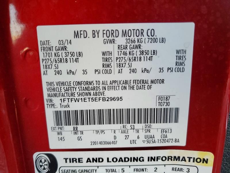 2014 Ford F150 Supercrew