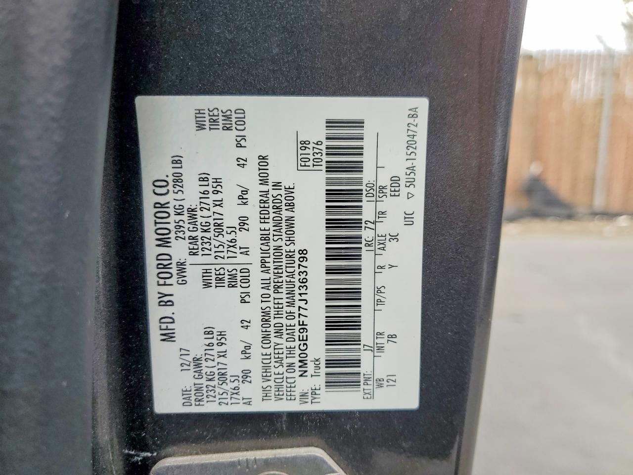 2018 Ford Transit Connect xlt