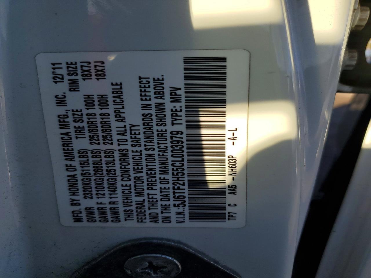 2012 Honda Crosstour exl