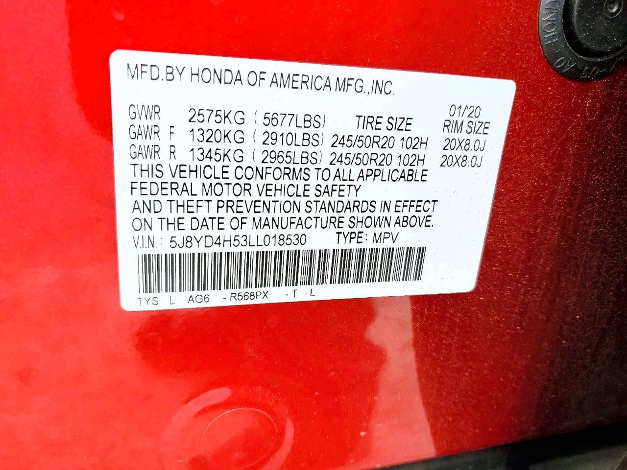 2020 Acura Mdx Technology