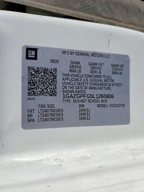 2020 Chevrolet Express G3500 LT