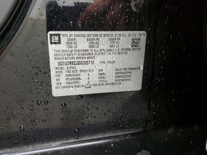 2016 GMC Sierra K1500 SLT