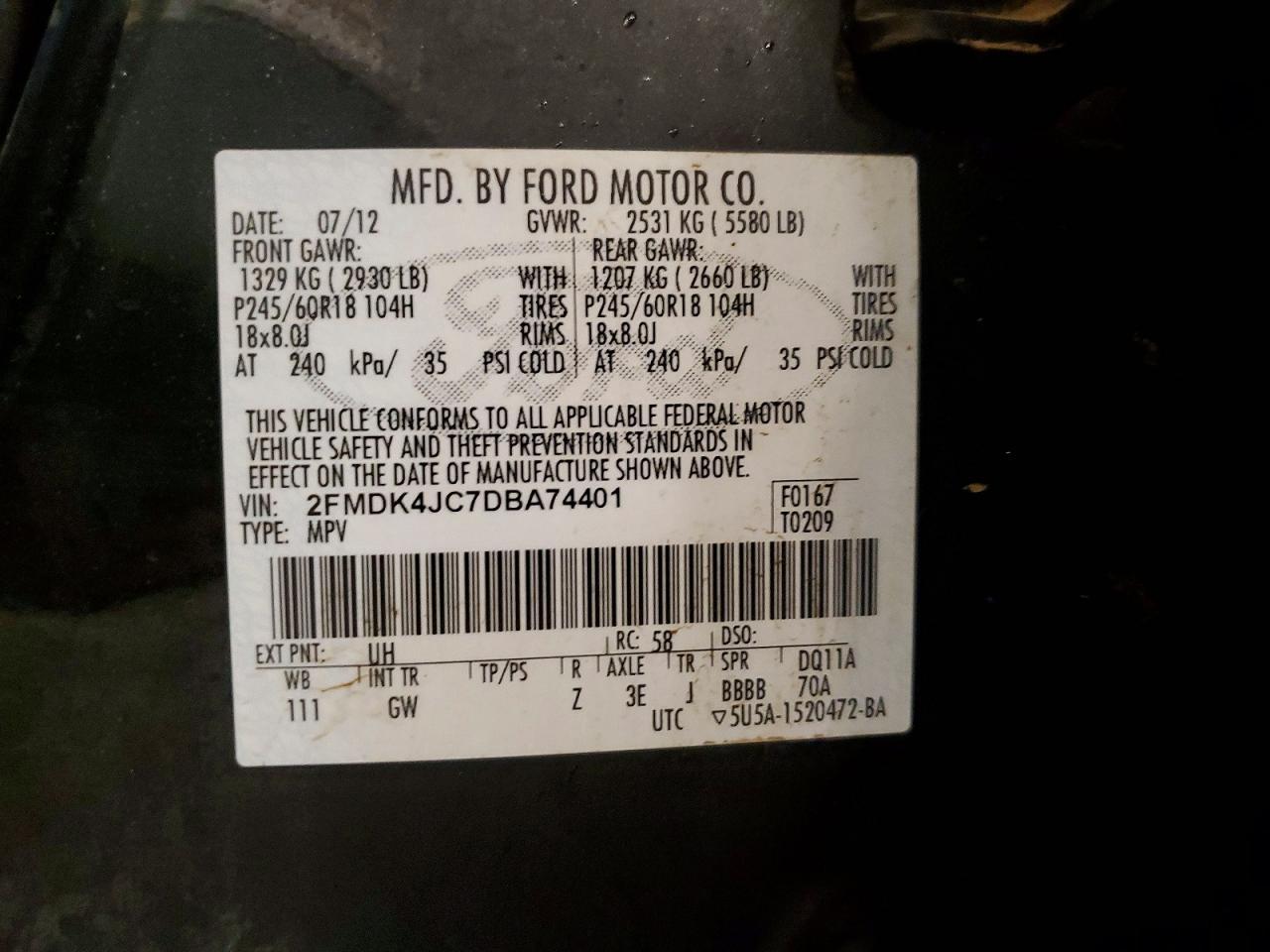 2013 Ford Edge sel