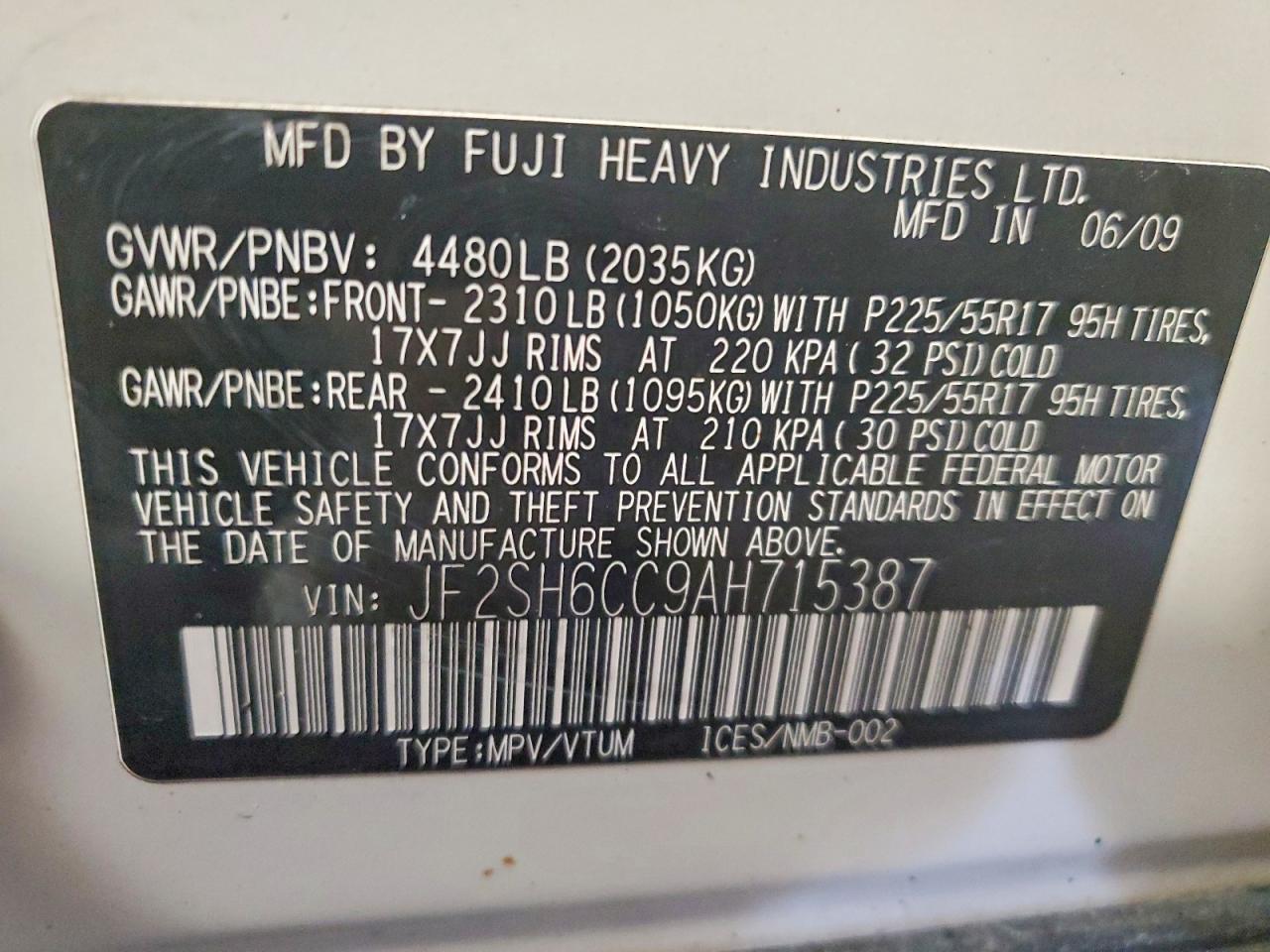 2010 Subaru Forester 2.5x Premium
