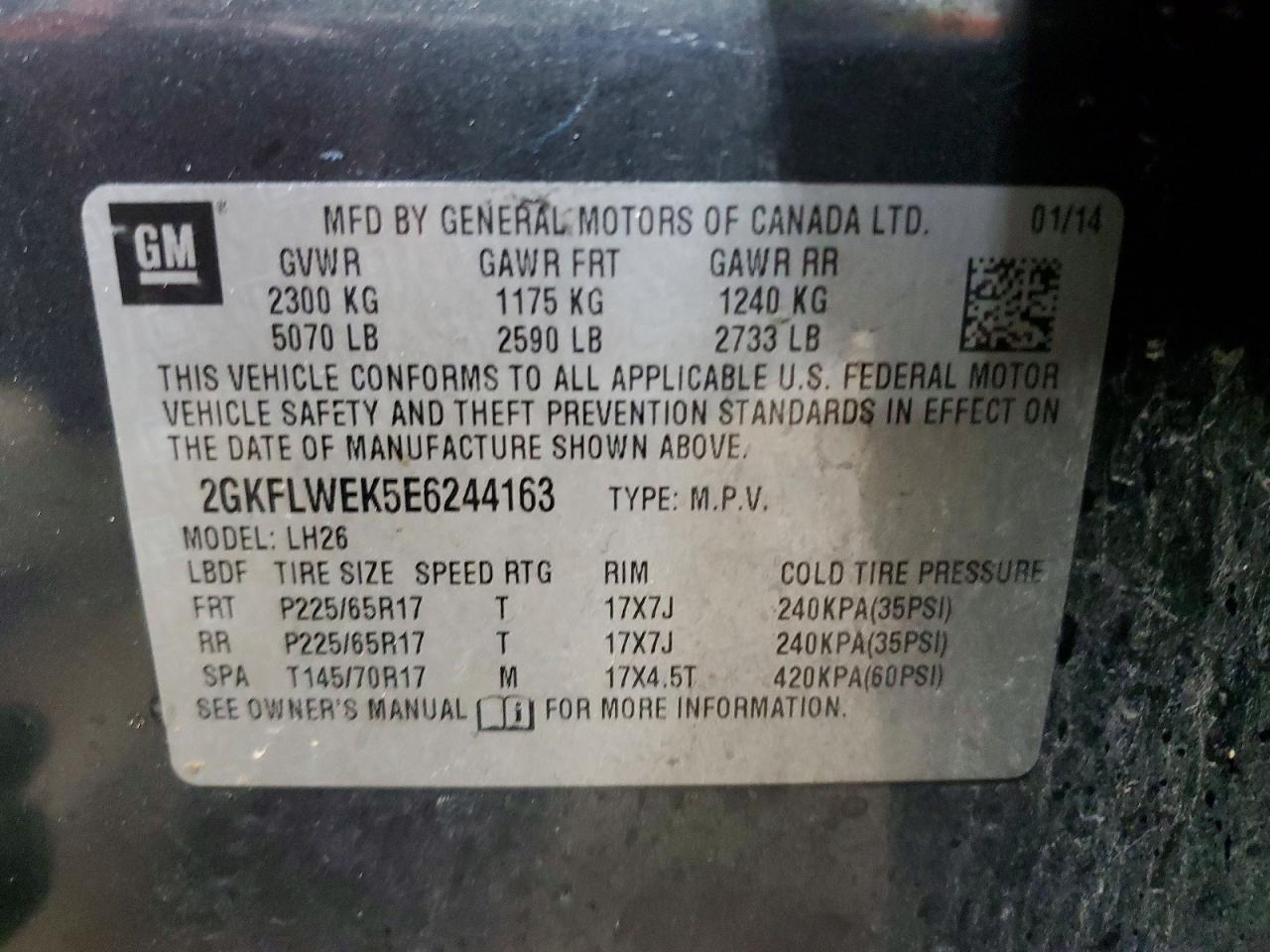 2014 GMC Terrain sle