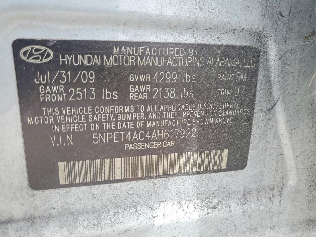 2010 Hyundai Sonata gls