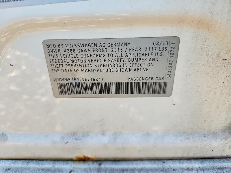 2011 Volkswagen Cc Sport