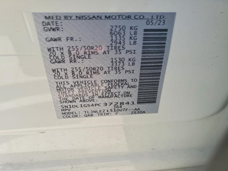 2023 Infiniti Qx60 Sensory