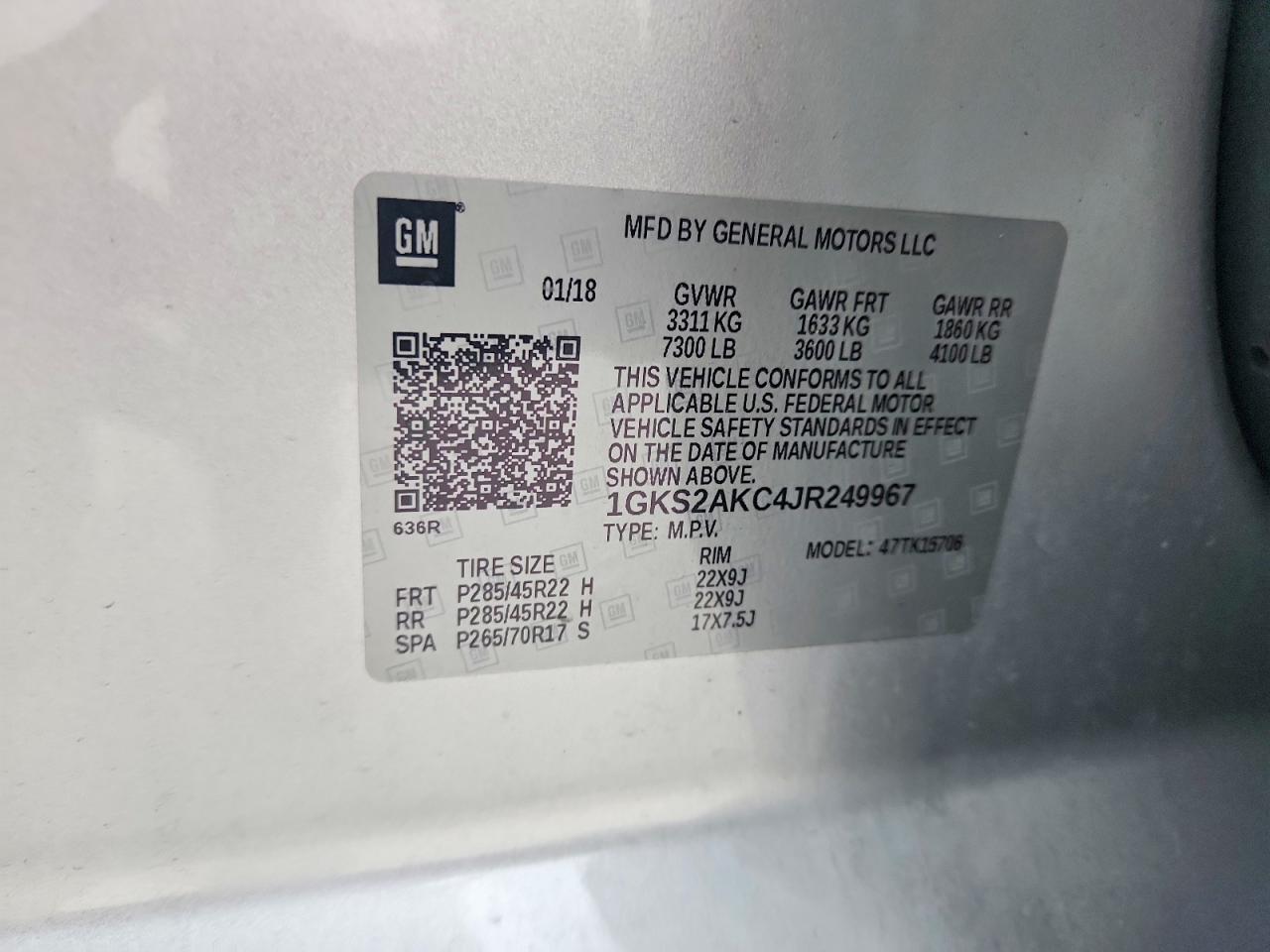2018 GMC Yukon sle