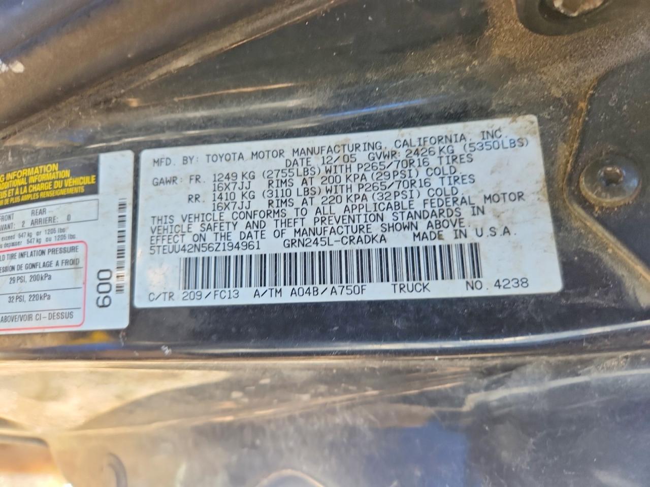 2006 Toyota Tacoma V6