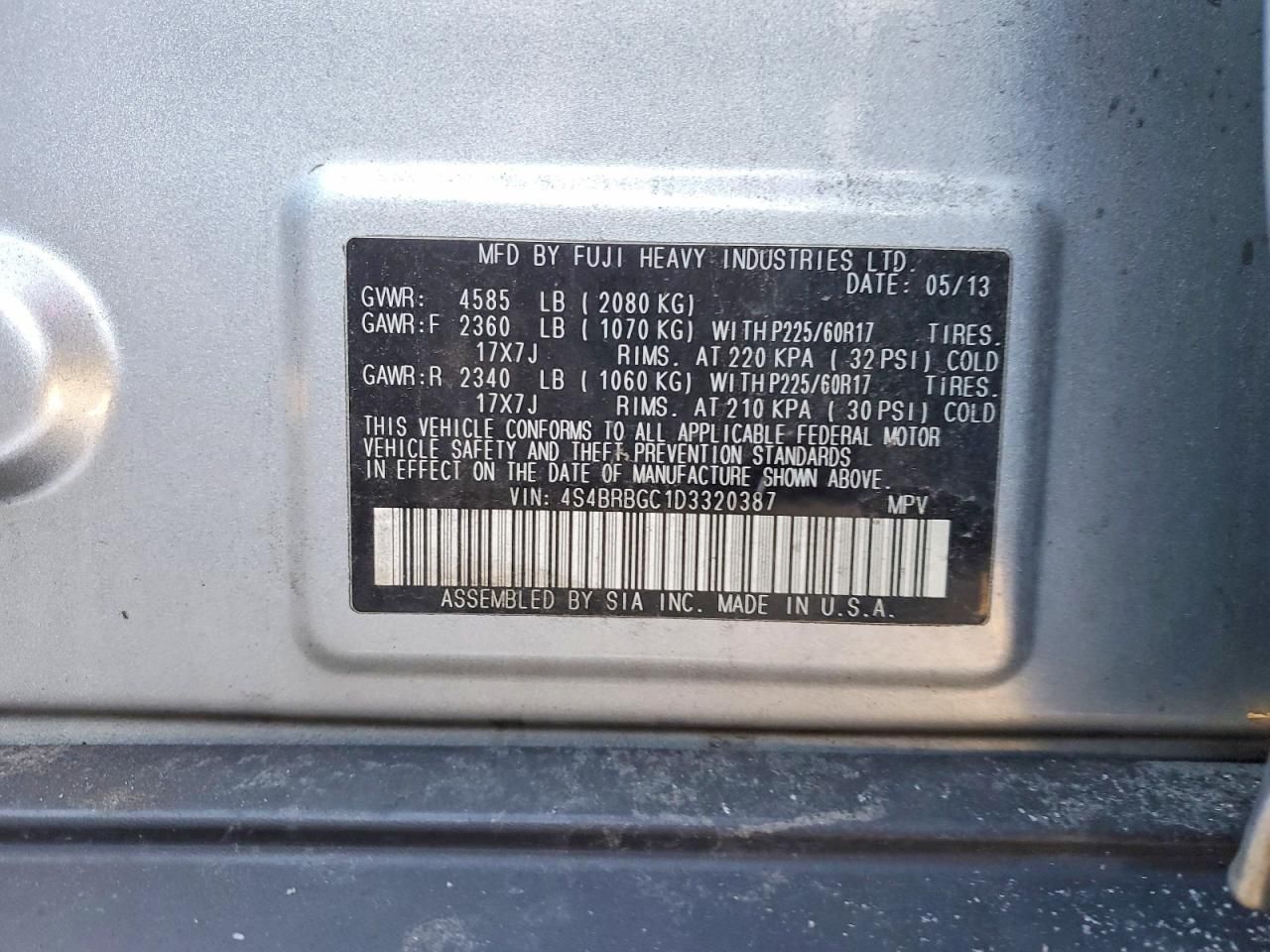 2013 Subaru Outback 2.5i Premium